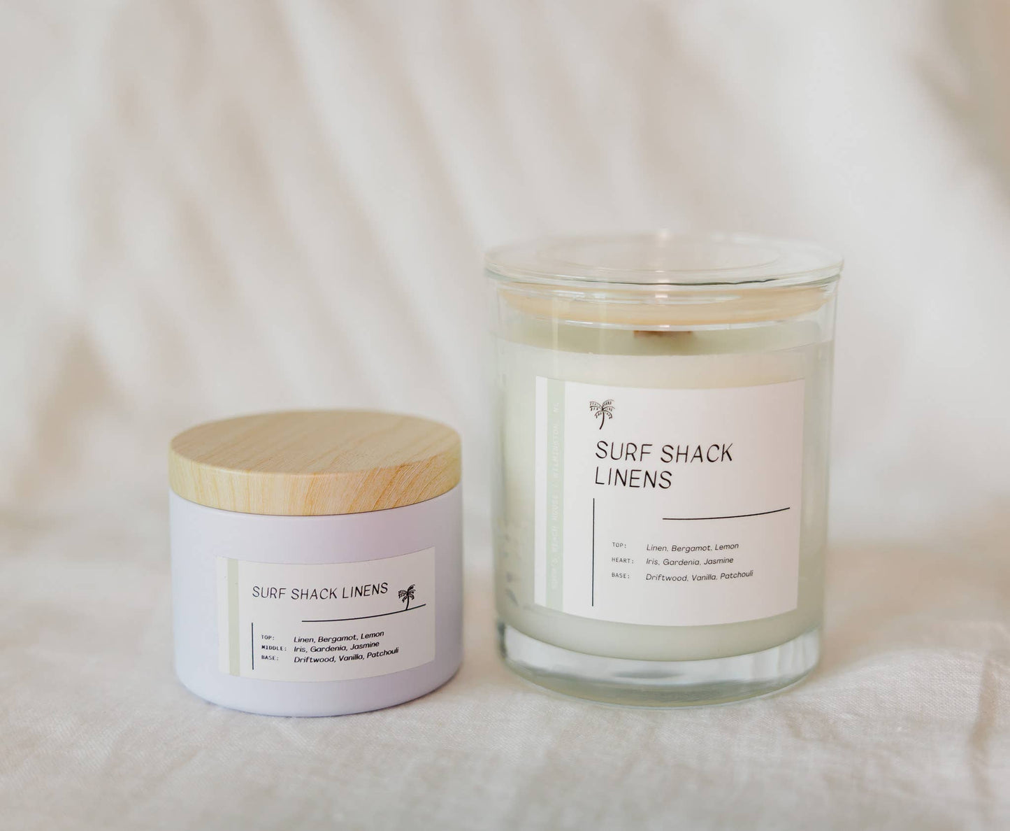 Surf Shack Linens | Luxury Coastal Wood Wick Candle