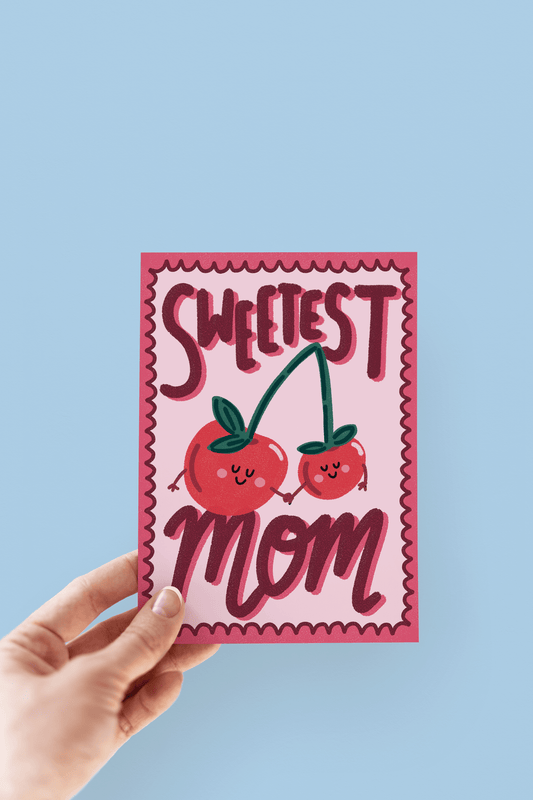 Sweetest Mom Cherry Greeting Card