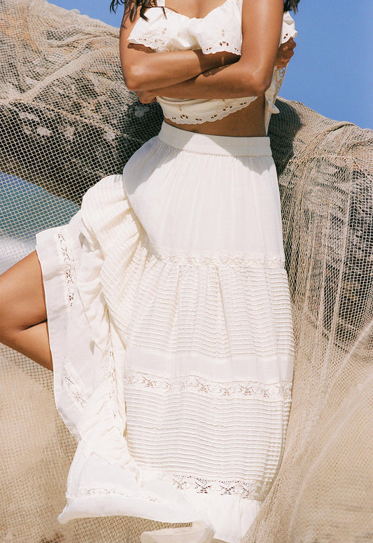 Ines Tiered Maxi Skirt