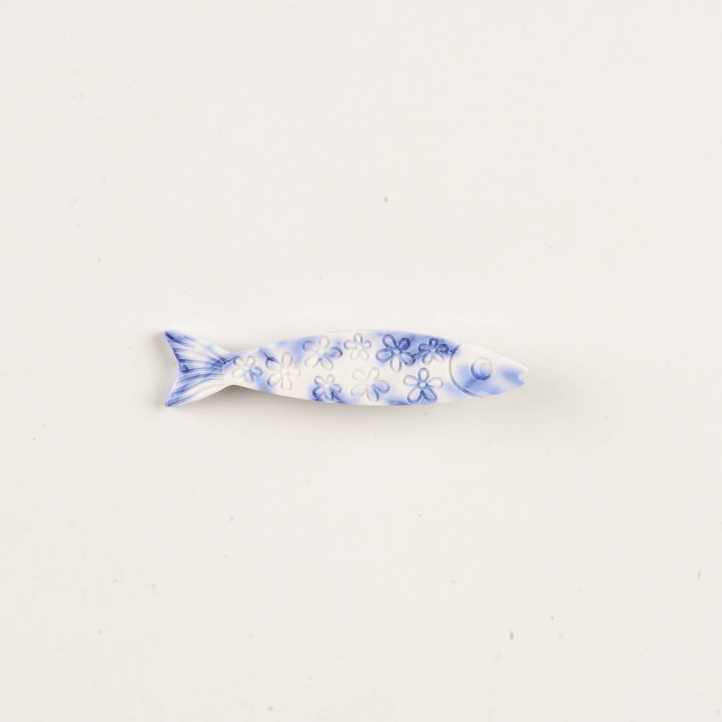 Floral Sardine Fish Hair Clip
