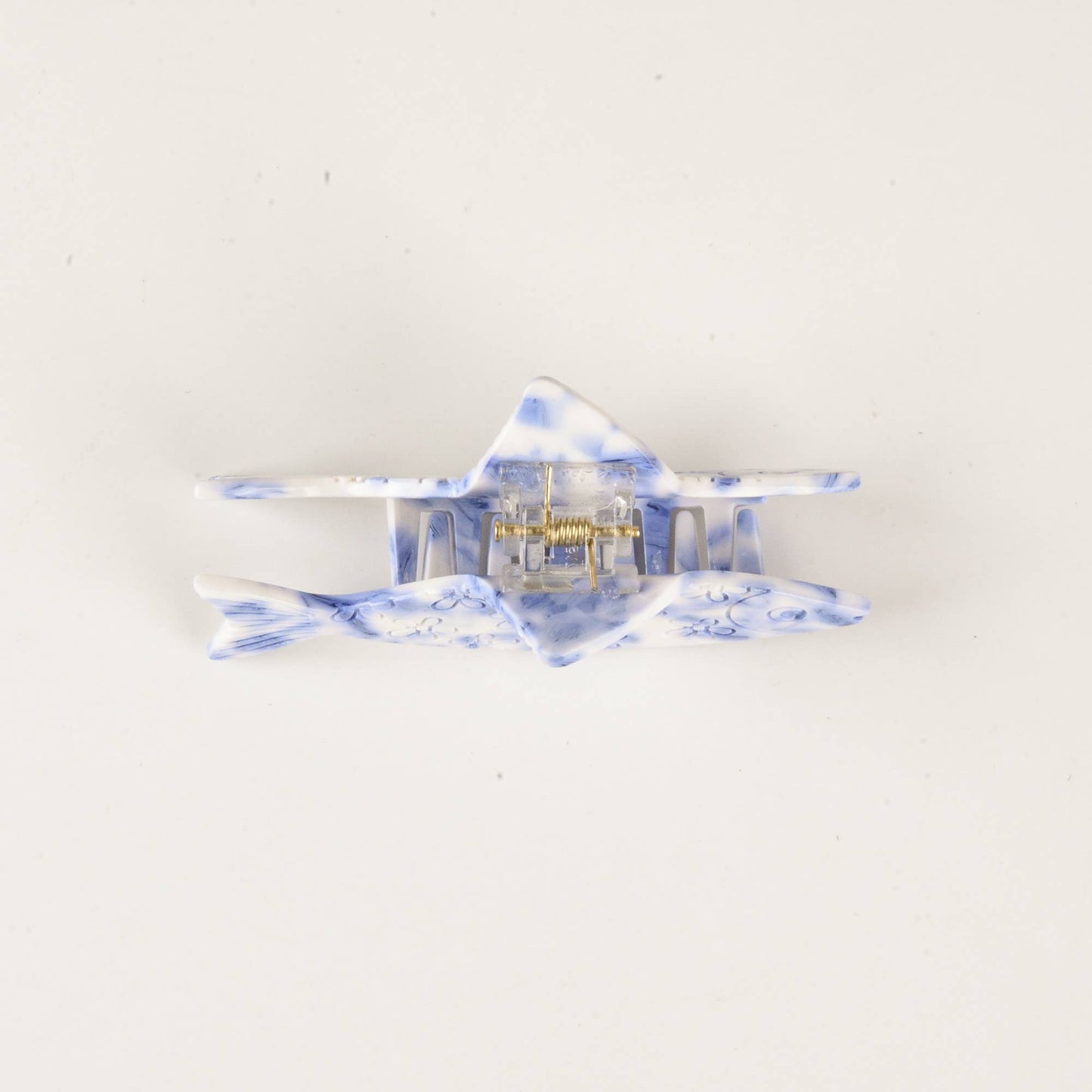 Coastal Floral Fish Claw Clip