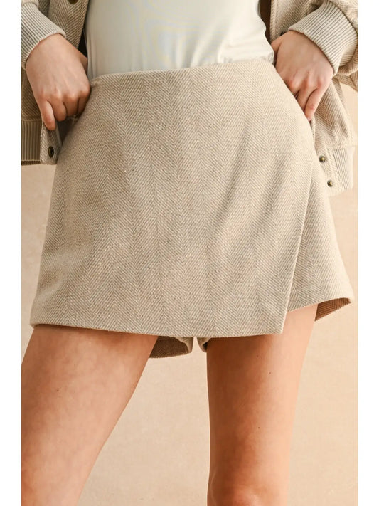 The Herringbone Skort