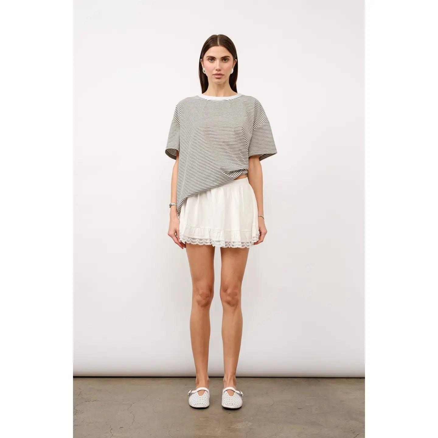 Ophelia Lace Trim Skort