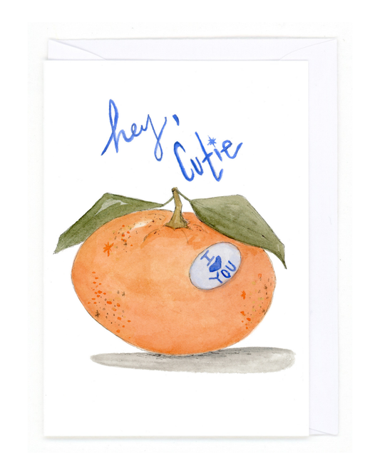 Hey Cutie: Single Greeting Card