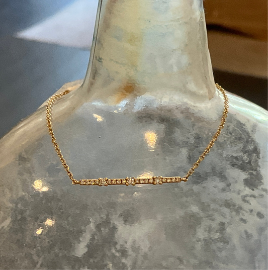 Katrina 14K Solid Gold Diamond Bracelet