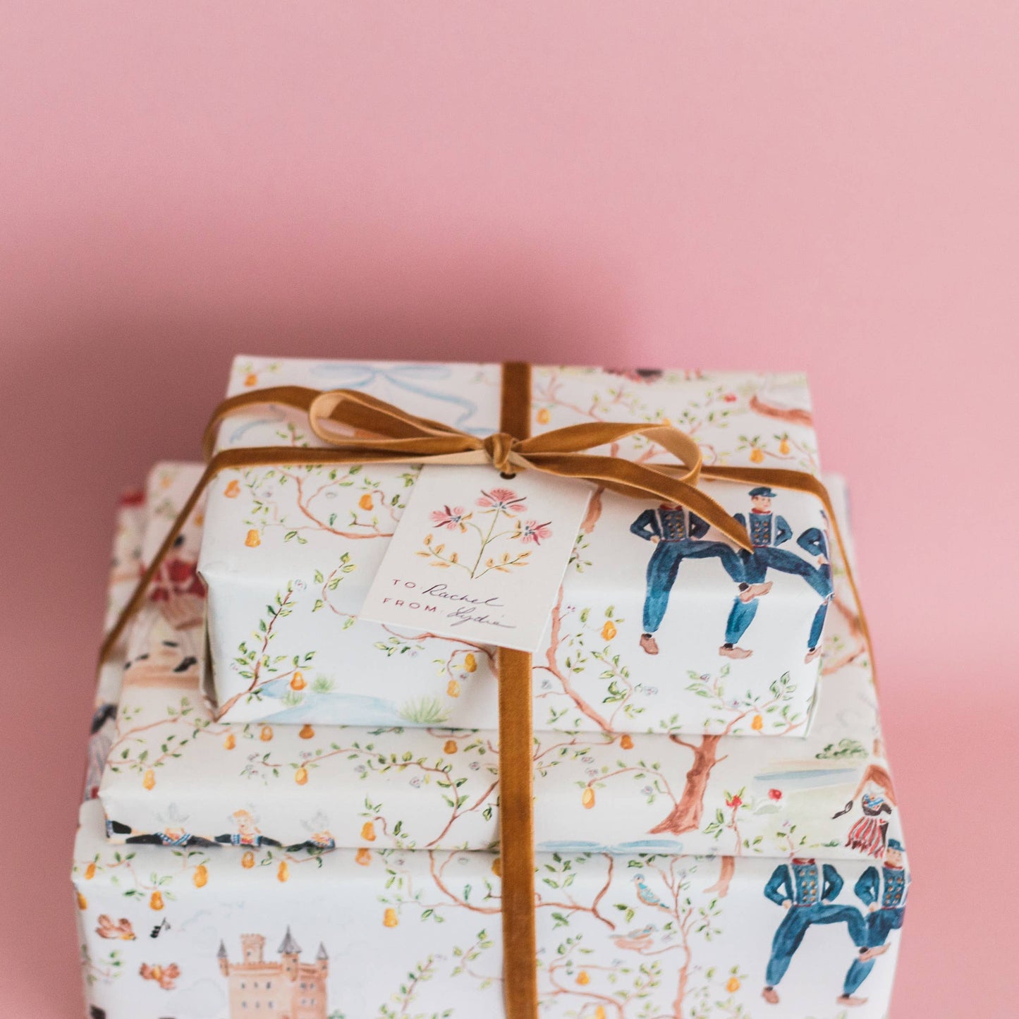 Block Print Gift Tags - Set of 8