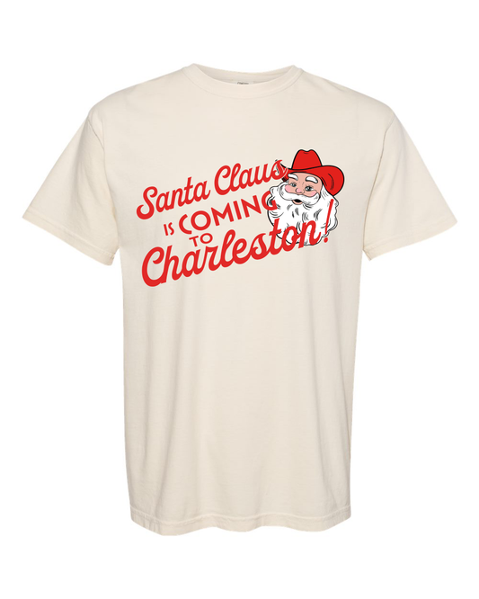 Santa Claus is Coming to Charleston Tee