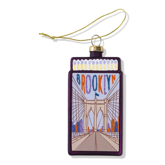 Matchbook Ornament - Brooklyn