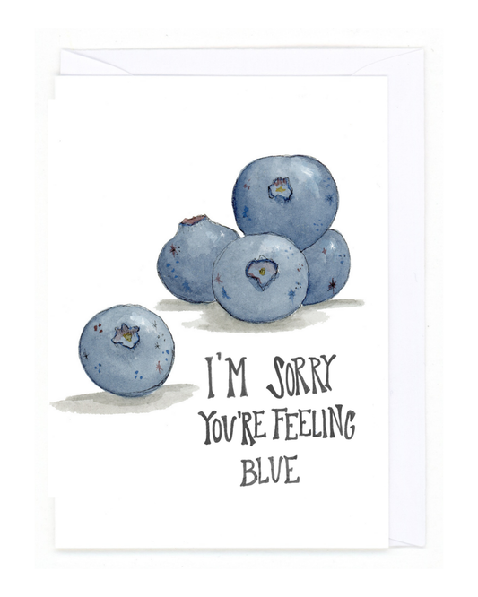 Feeling Blue Greeting Card