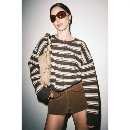 The Robin Striped Cardi