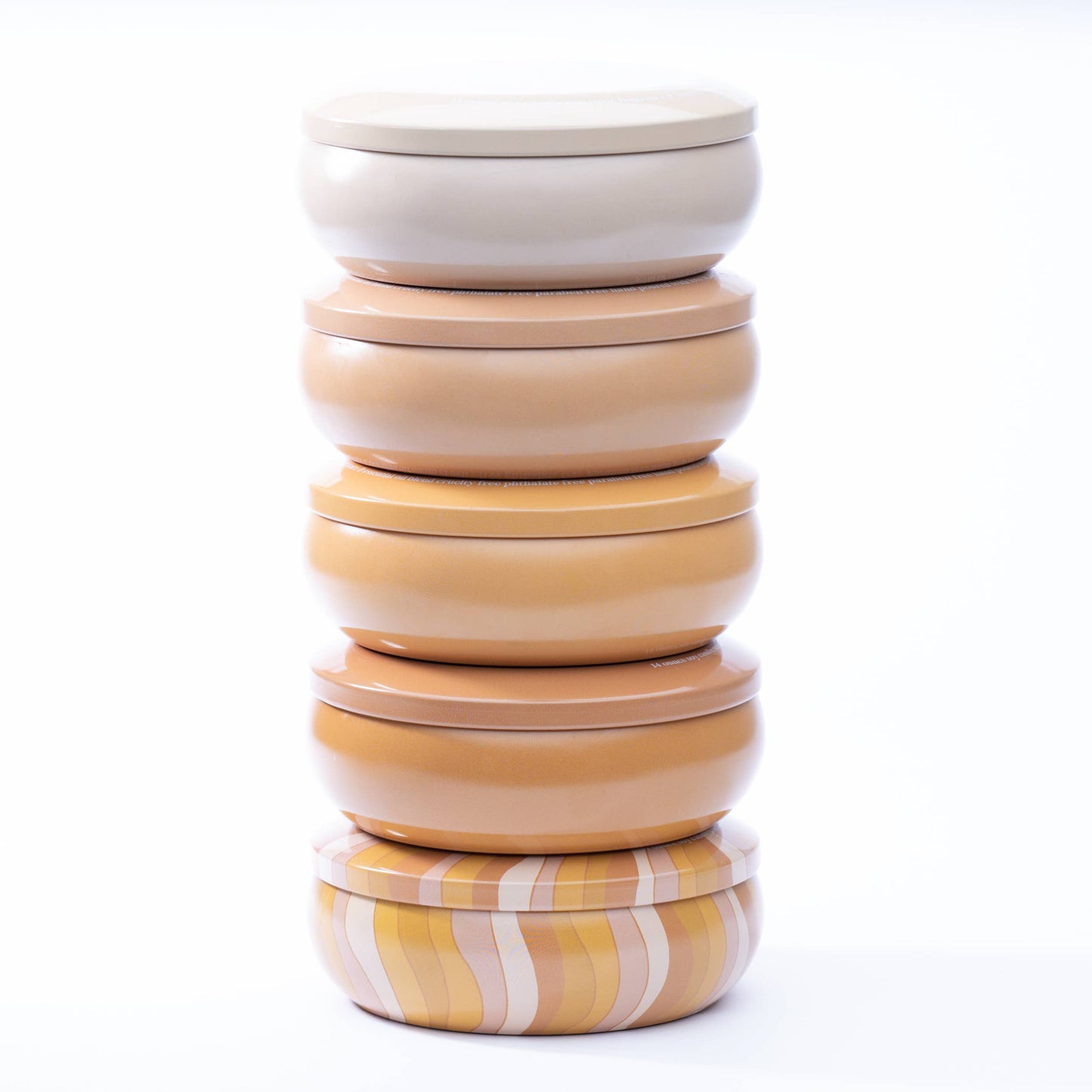 nude tin: coconut sandalwood + cedar 14 oz candle