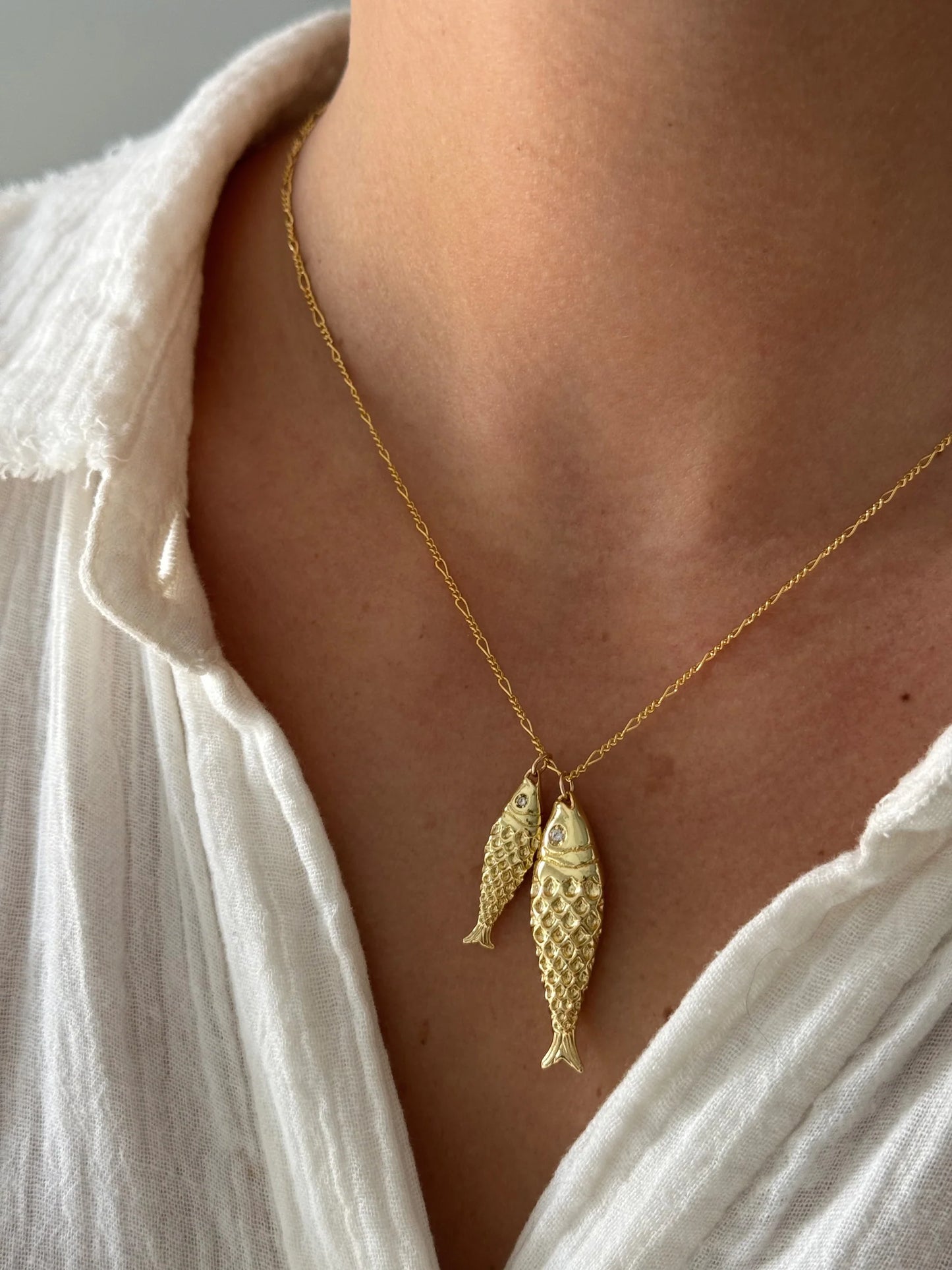 Twin Fish Necklace