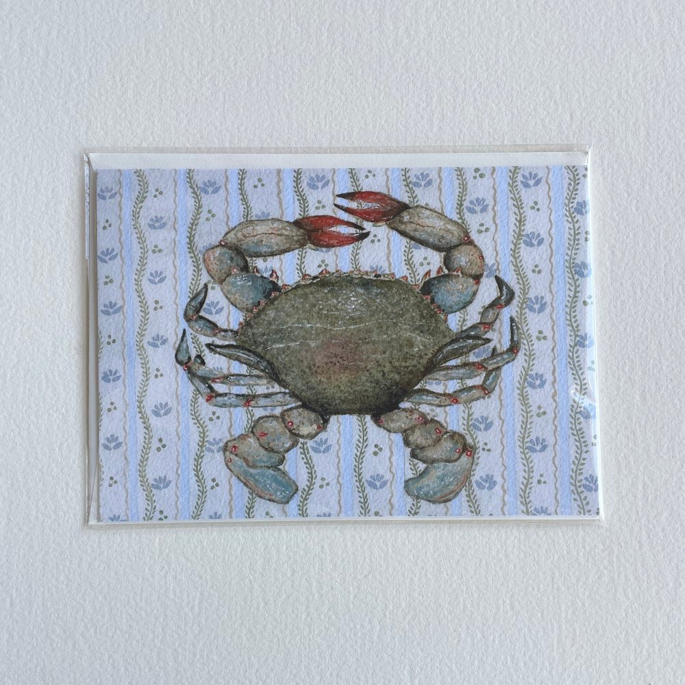 Blue Crab Greeting Card