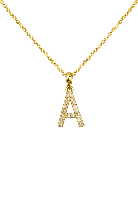 Diamond Initial Necklace