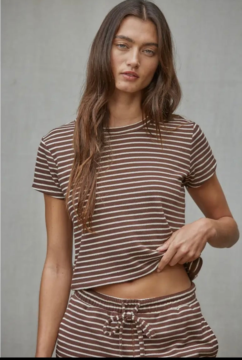 Sunday Lounge Striped Top