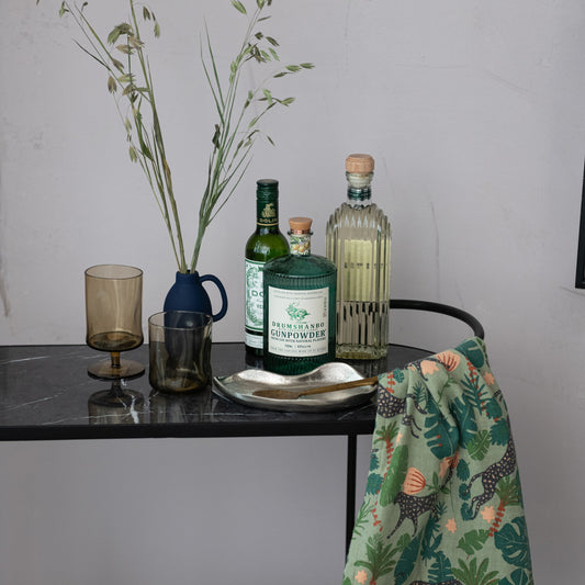 Autumn Drinking Glass with Stem