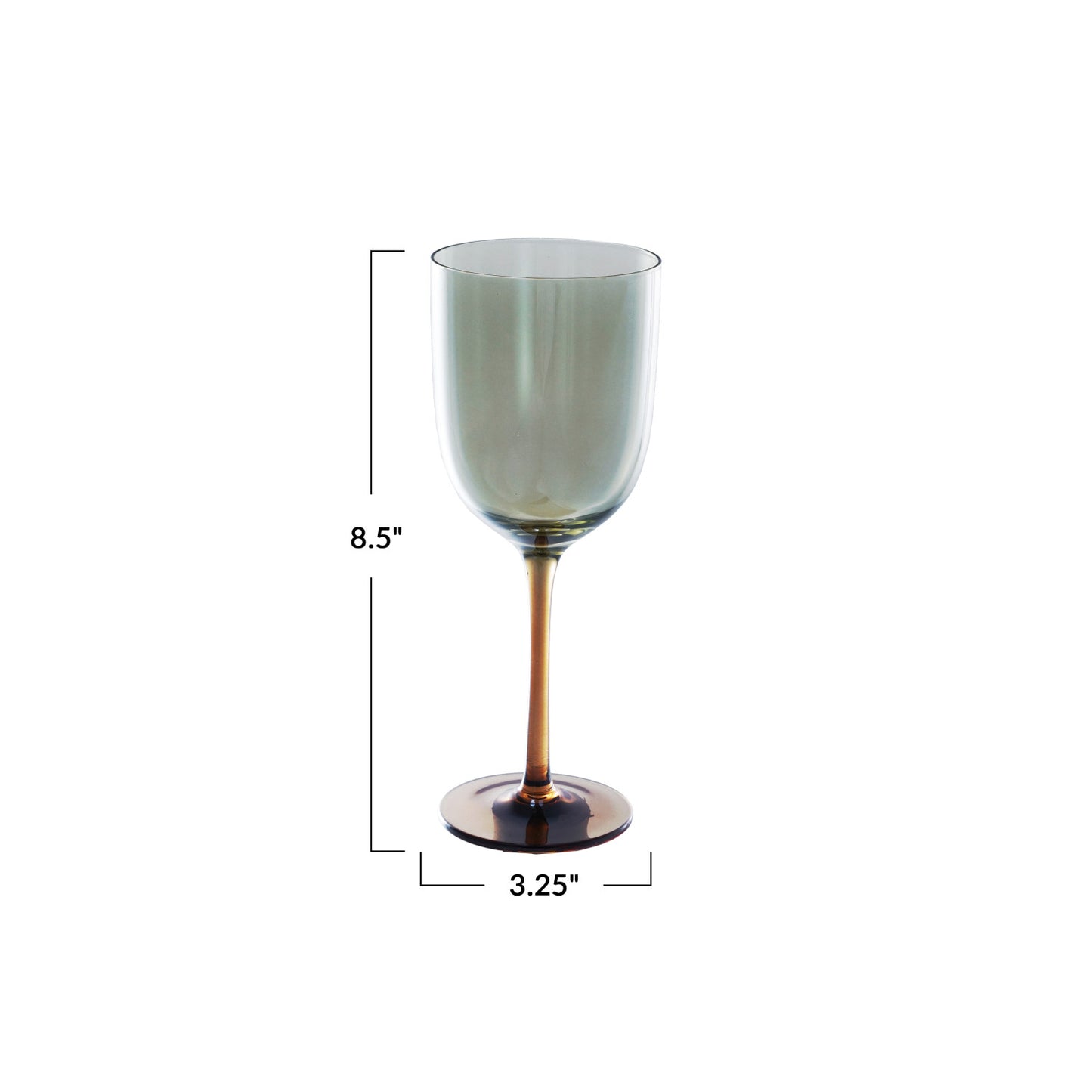 The Amber Wine Glass