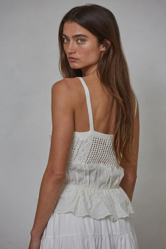 Best Guess Sleeveless Tie Top