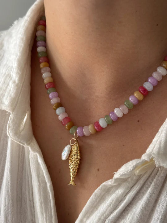 Pearl & Fish Necklace