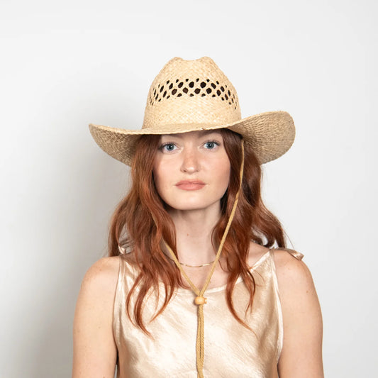 Brodie Raffia Cowboy in Natural