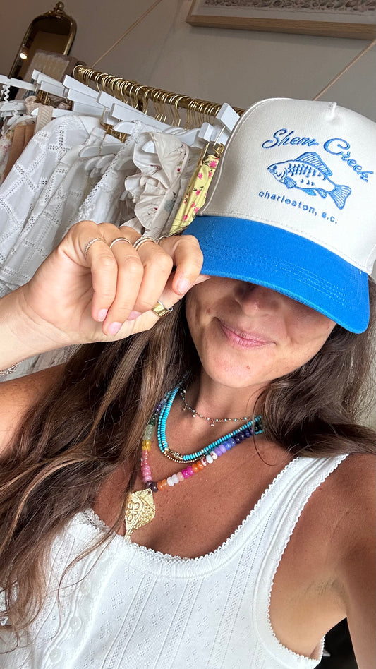 The Shem Hat Ocean Blue