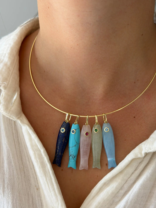 Lewis Fish Collar Necklace