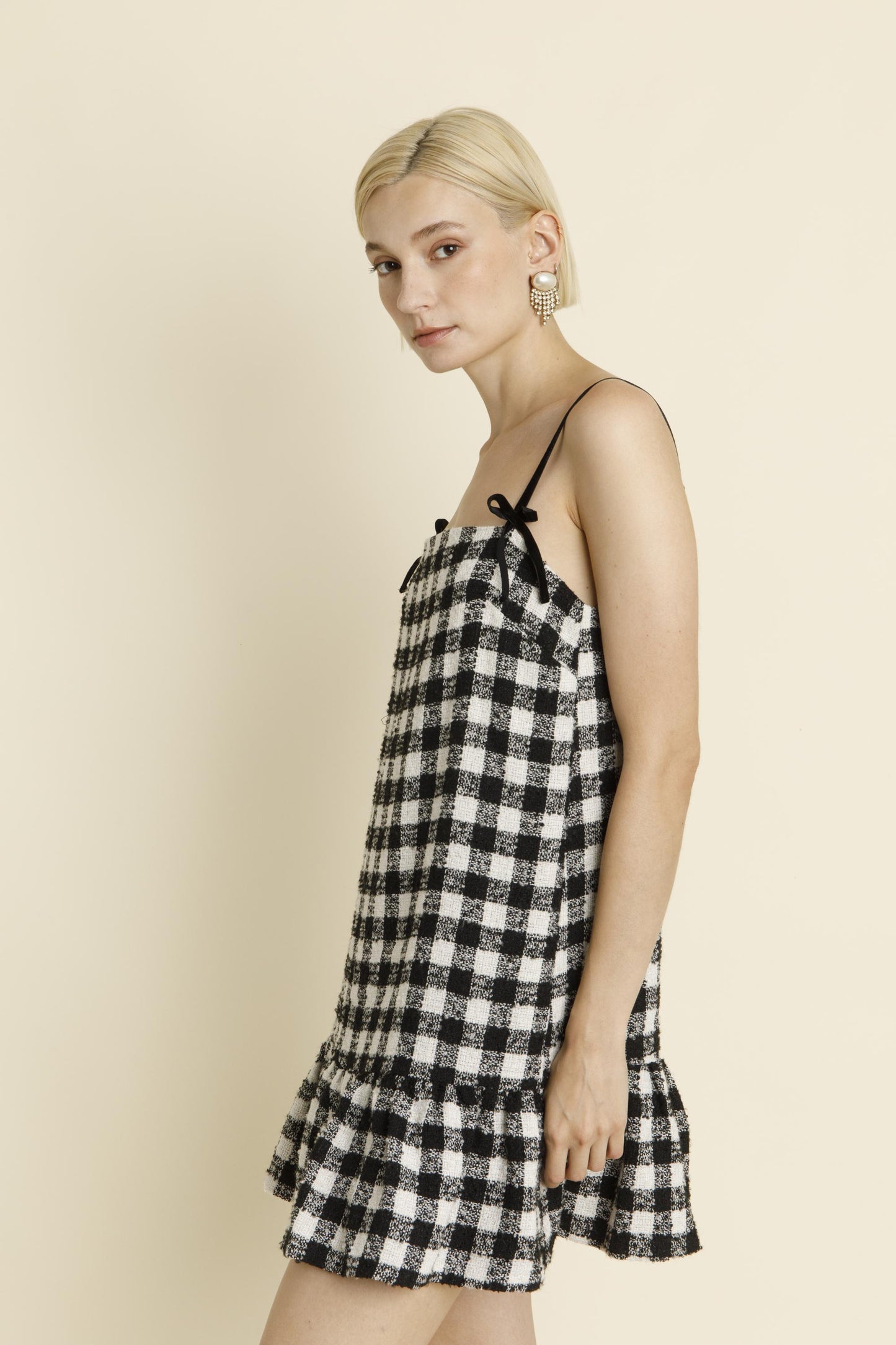 game day dress- gingham