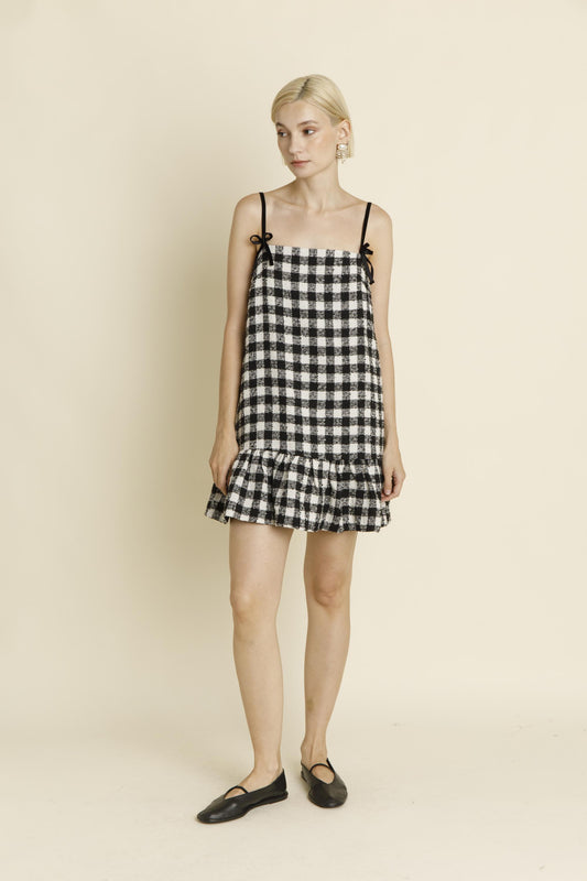 game day dress- gingham