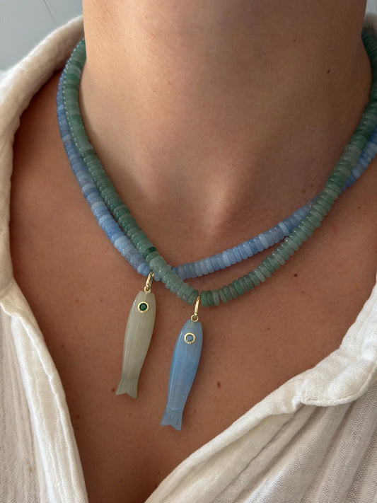 LEWIS FISH BEADED NECKLACE