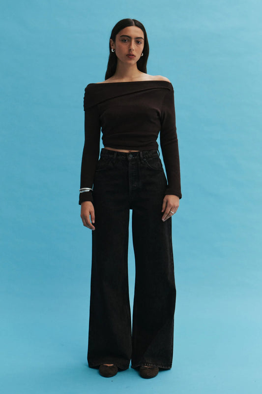 Relaxed Sailor Long - Chocolate Denim