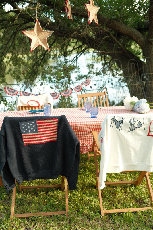 American Flag Crewneck Sweater