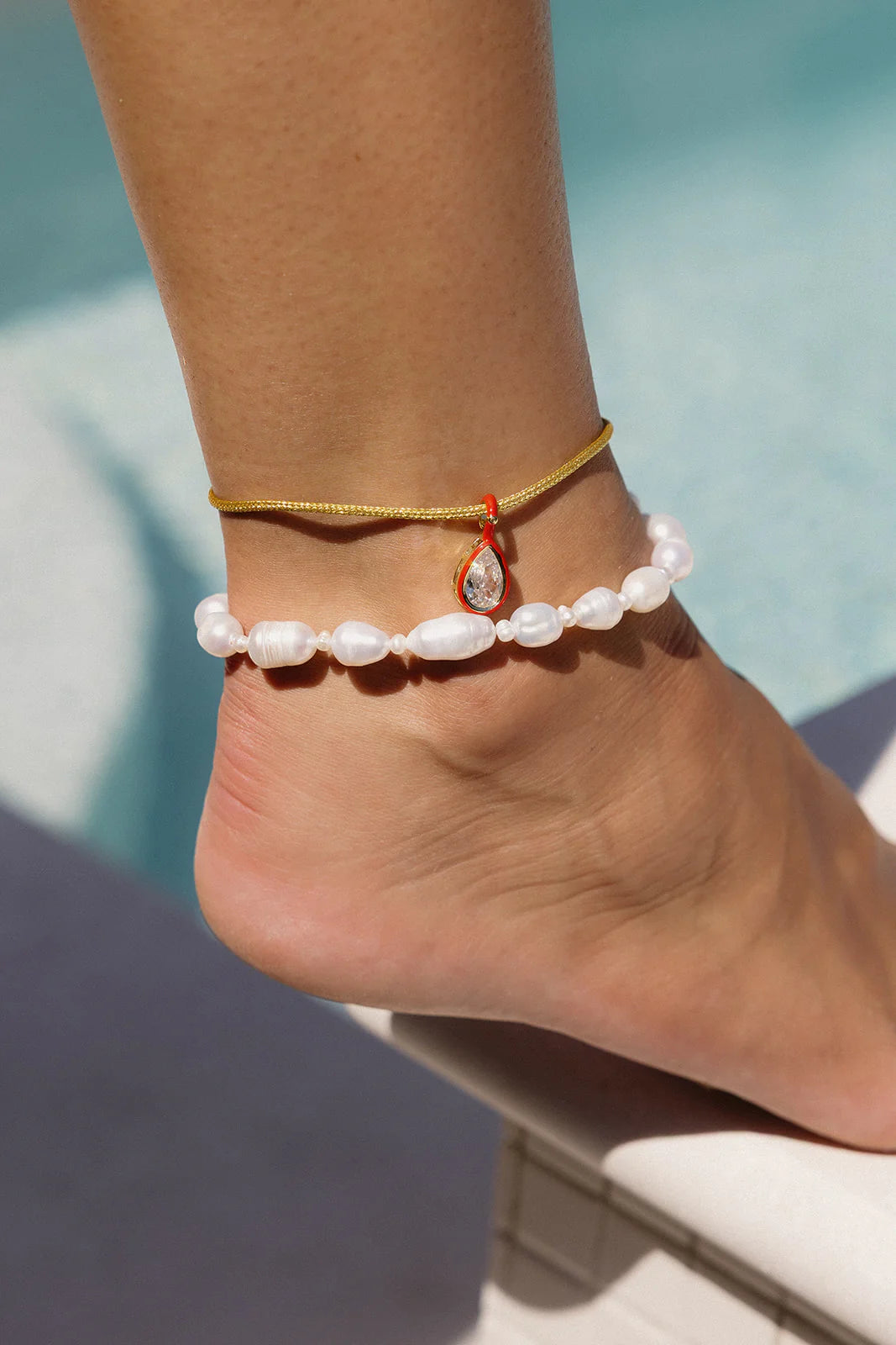 All Pearl Anklet