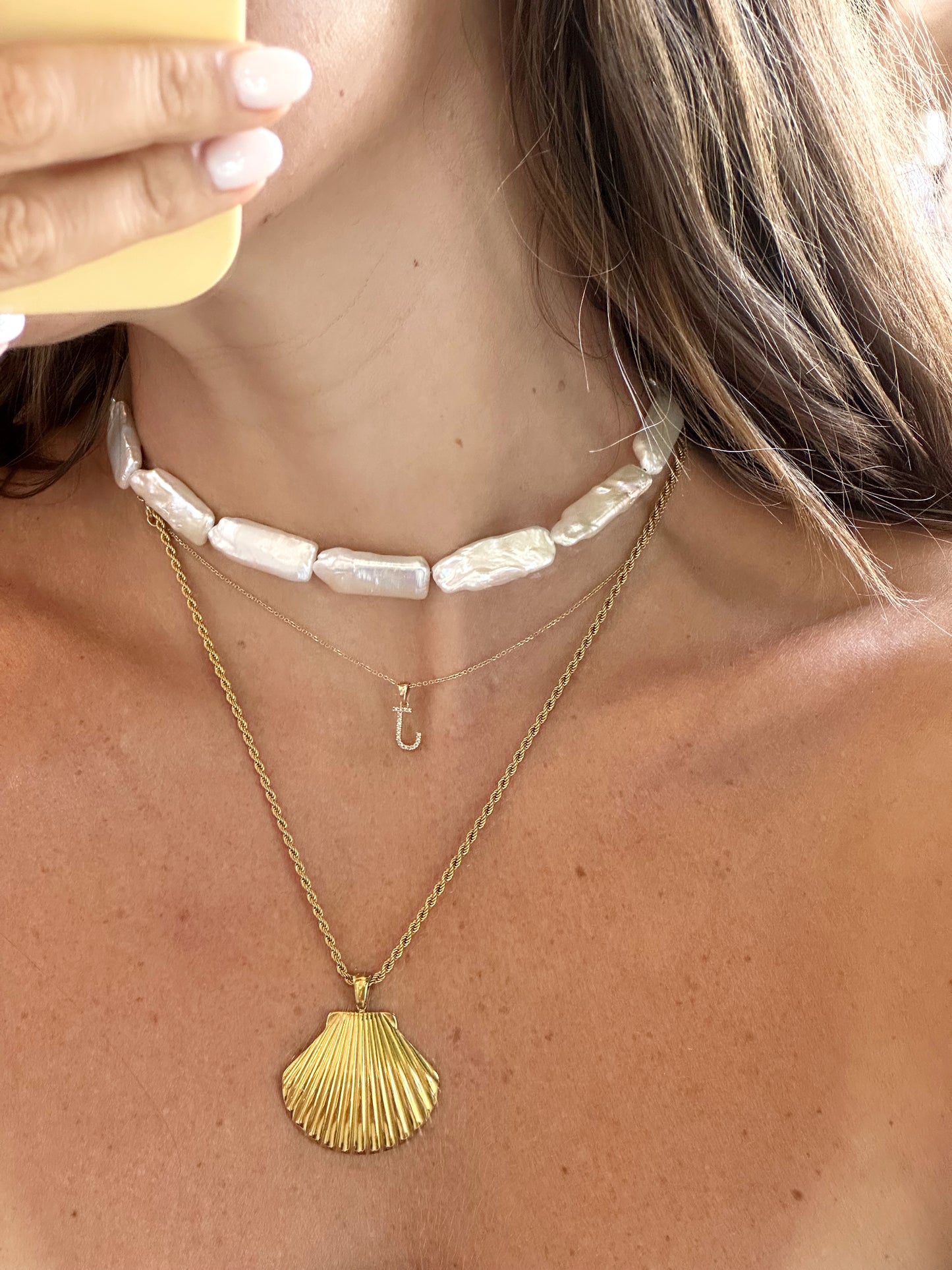 The Square Pearl Choker