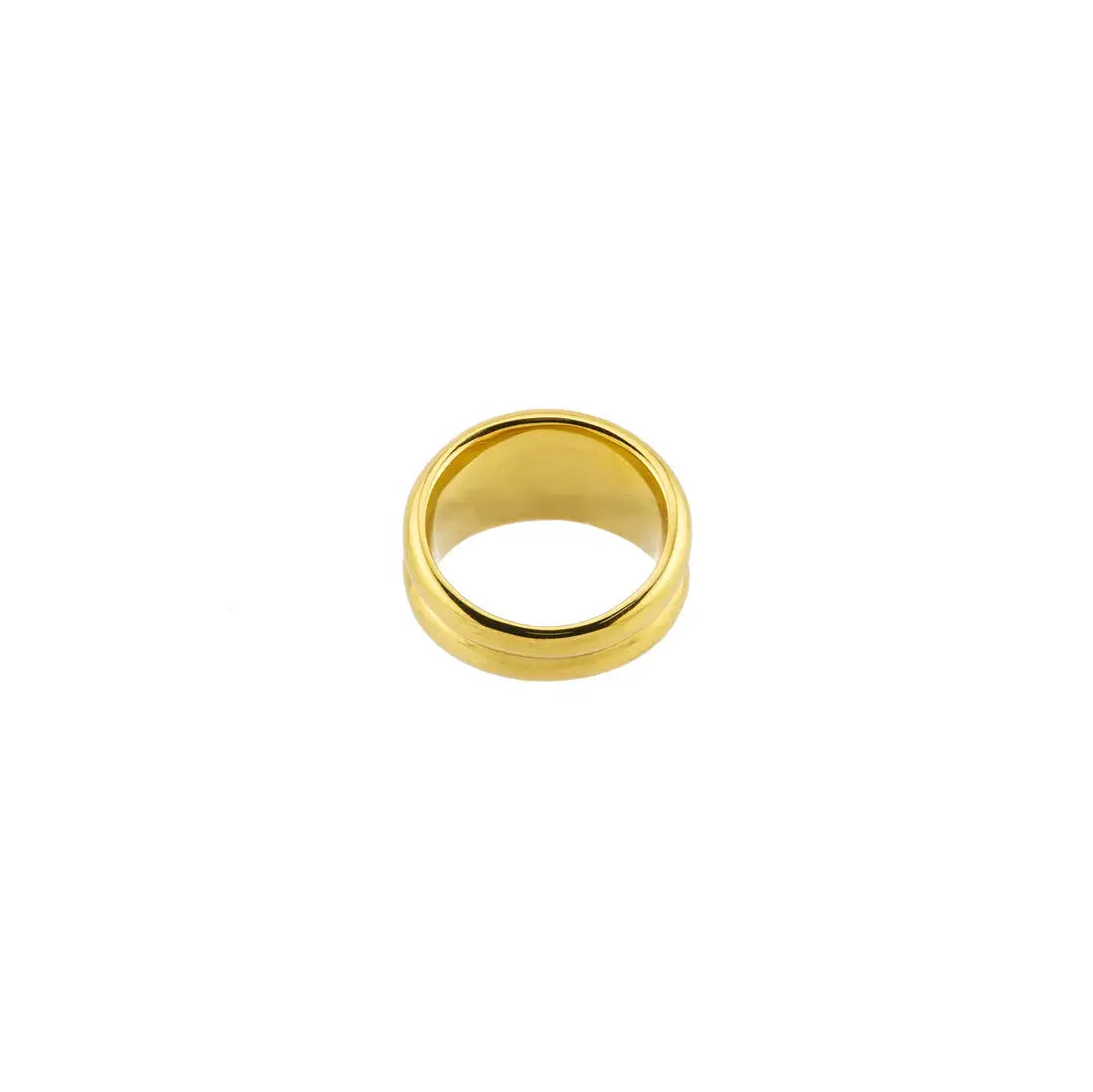 Waterproof Gold Twin Ring