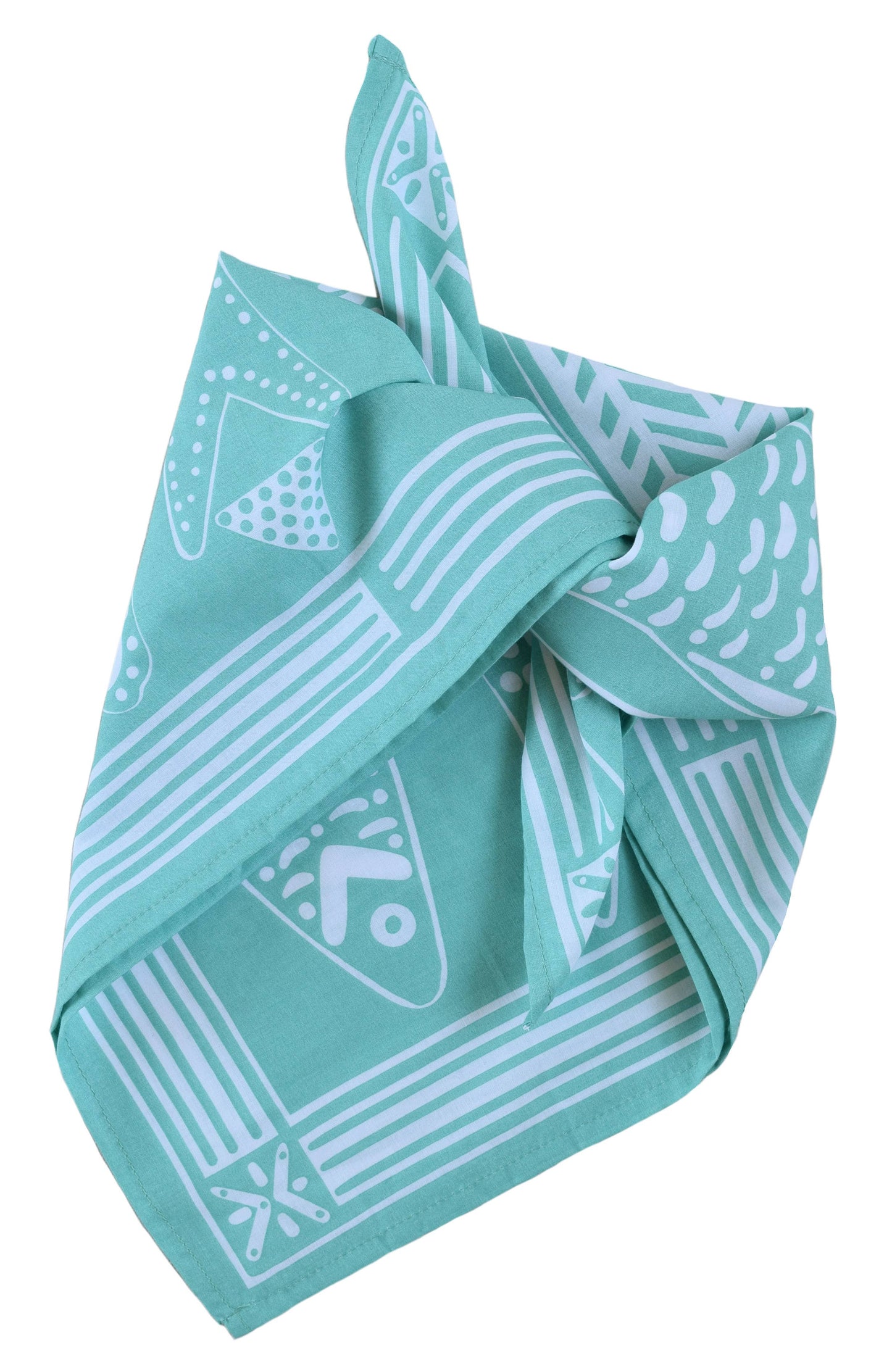 Sardine Bandana - 100% Cotton - Nautical Print - Hanky Ascot