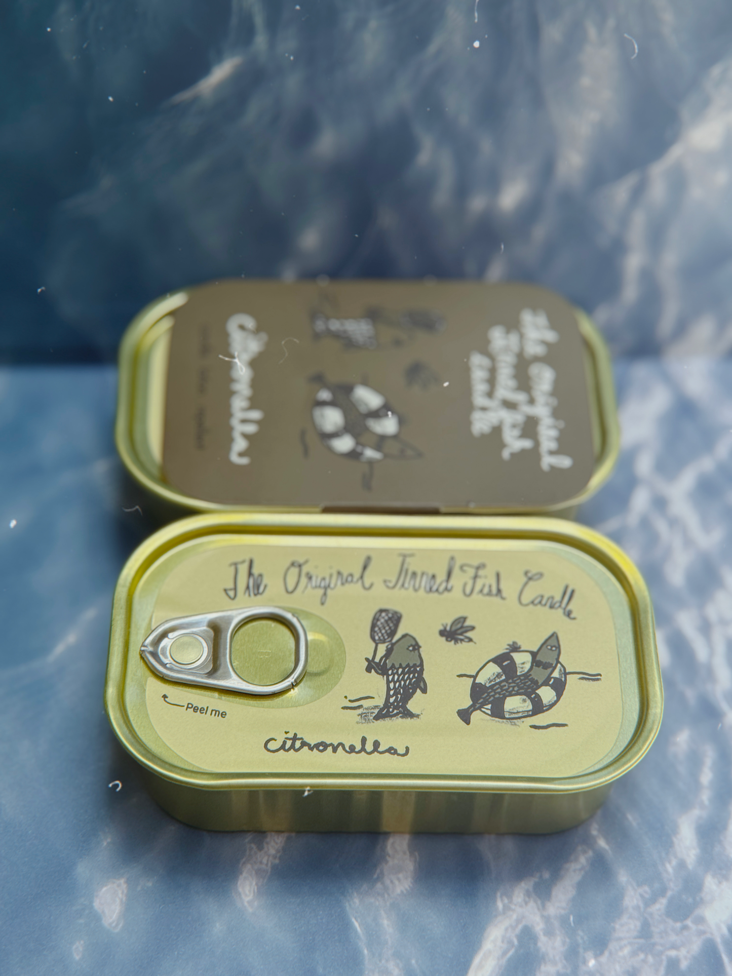 Tinned Fish Candle - Citronella Soy Wax Summer Gift