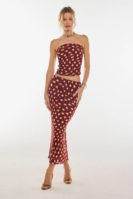 Bonnie Mesh Top in Spice