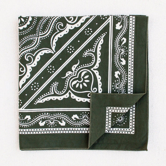 Western Bandana- Olive’