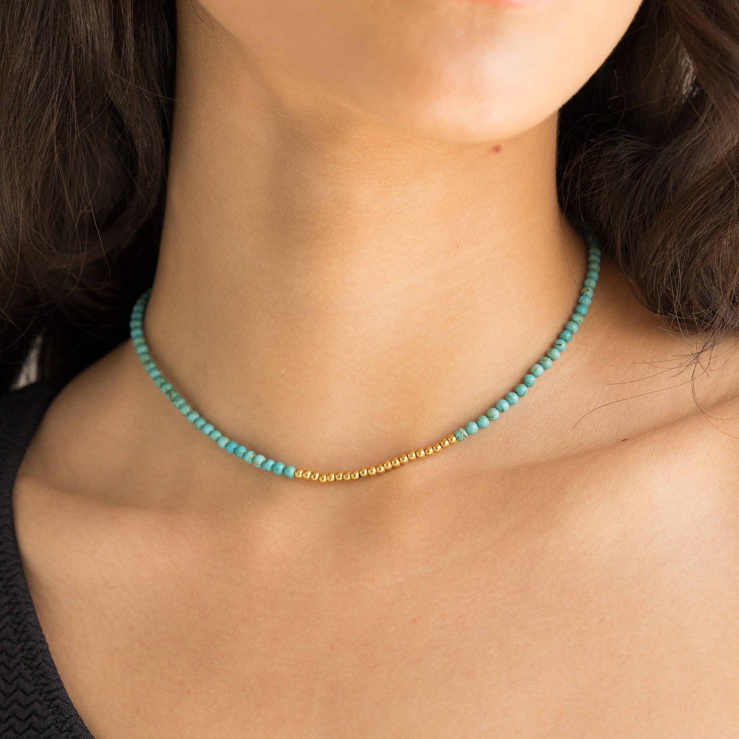 Turquoise Beads Necklace