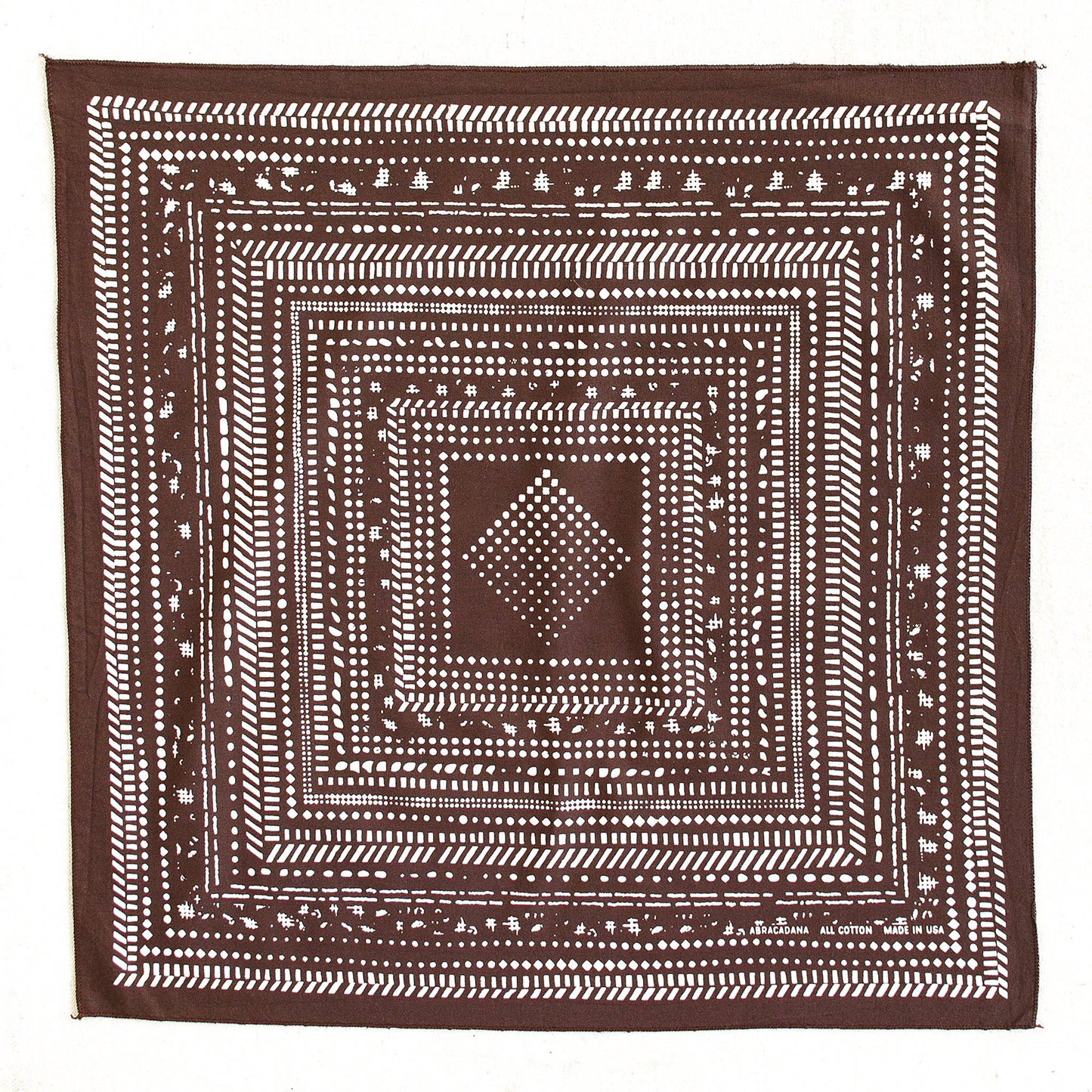 Brown Dot Dash Bandana