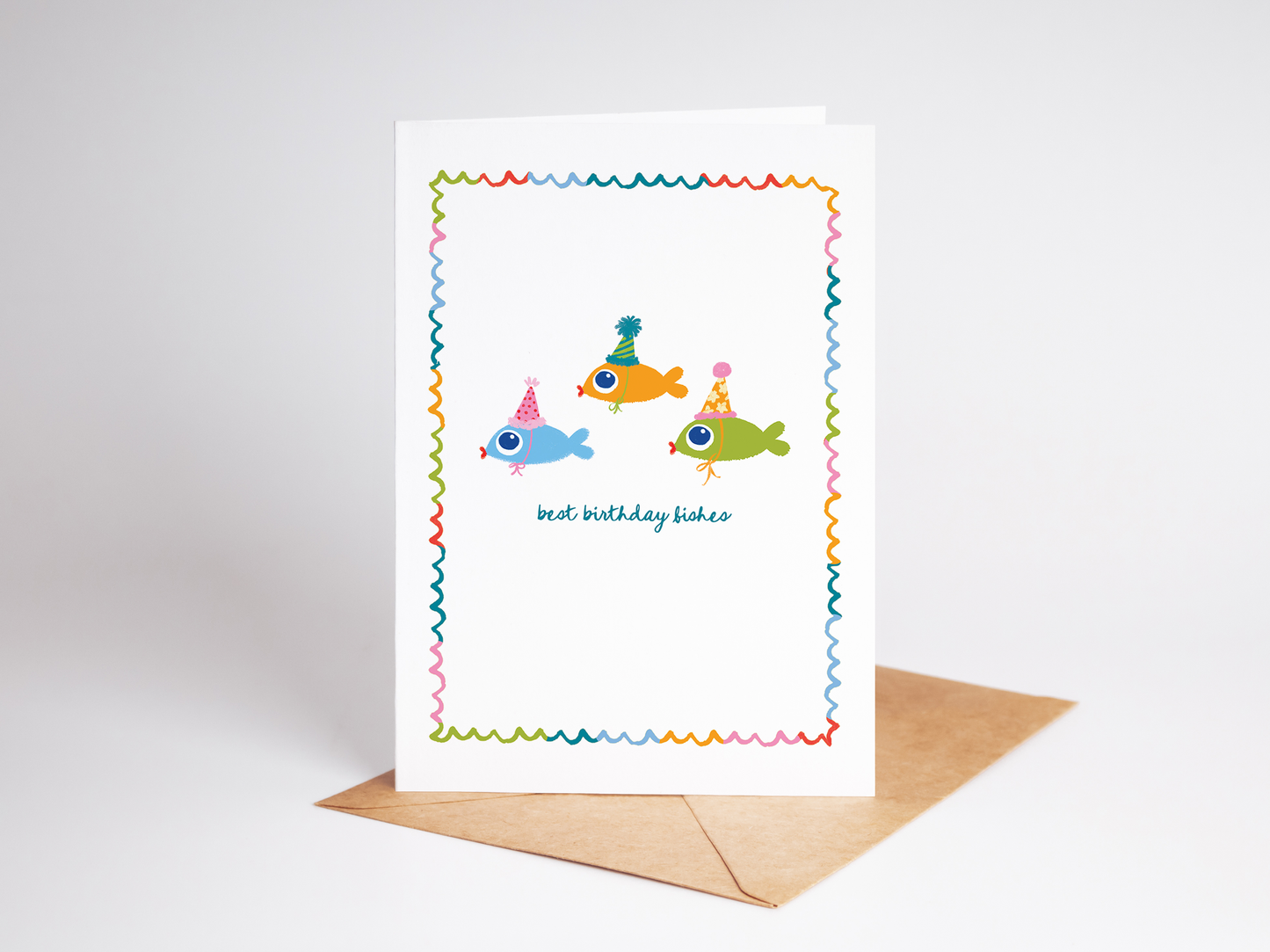 Best Birthday Fishes Greeting Card