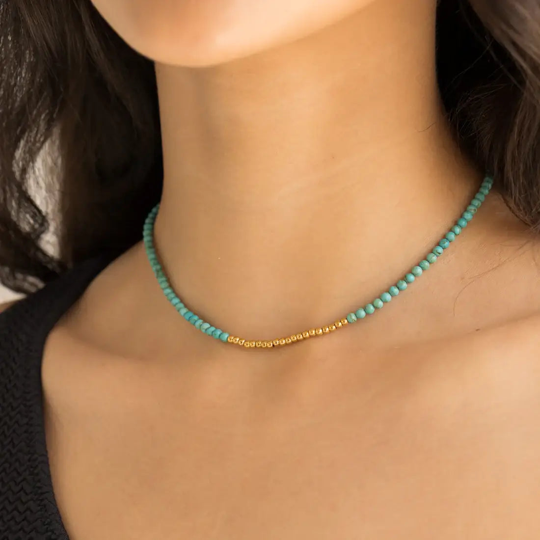 Turquoise Beads Necklace