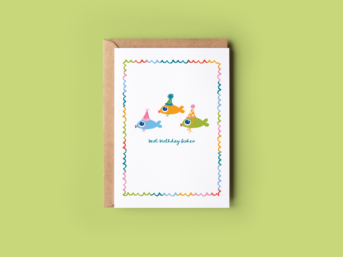 Best Birthday Fishes Greeting Card