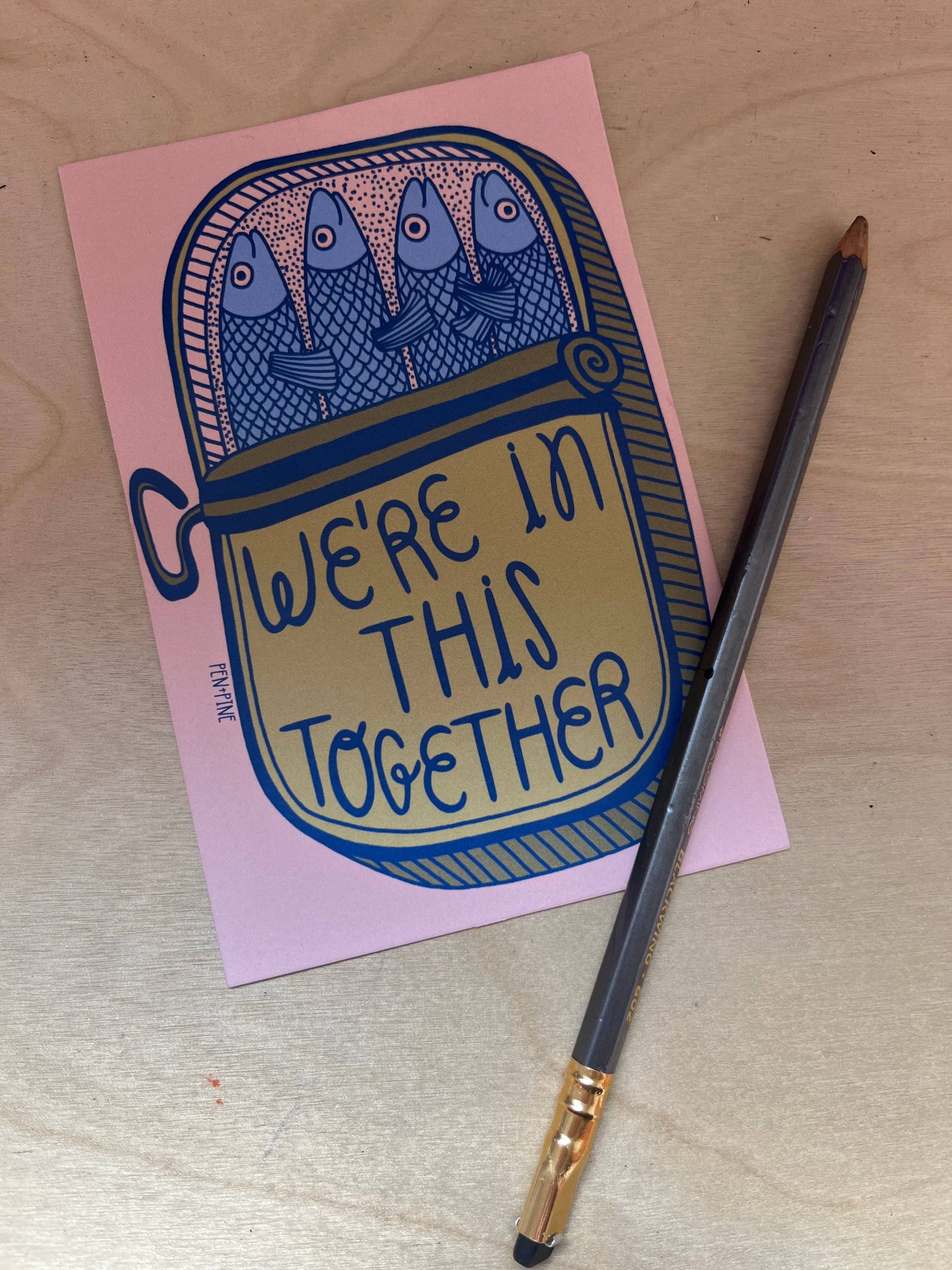 We're In This Together Postcard