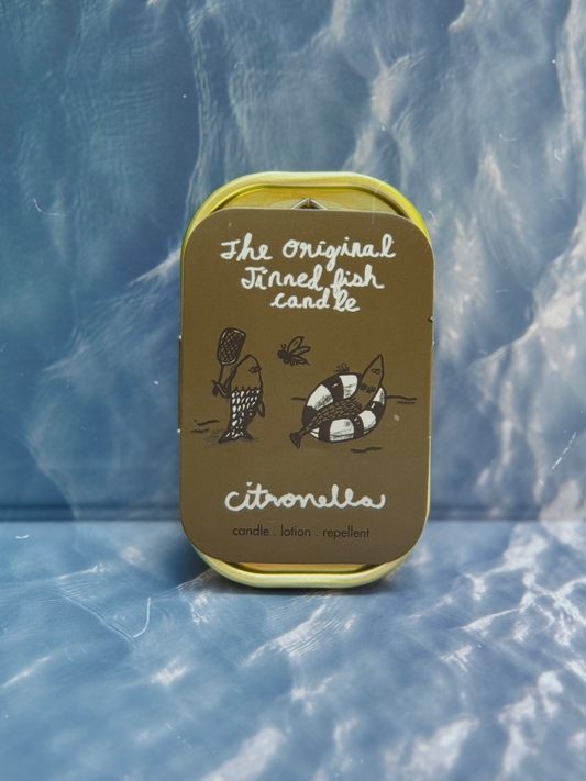 Tinned Fish Candle - Citronella Soy Wax Summer Gift