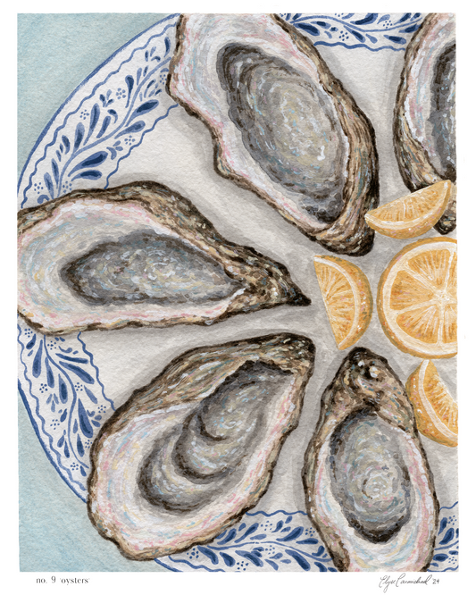 No. 9 'oysters' print