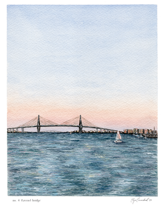 No. 4 'Ravenel bridge' print