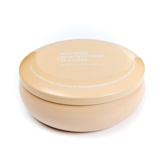 Nude Tin: Coconut Sandalwood + Cedar