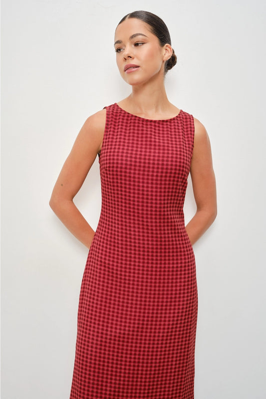 The Aella Gingham Frill Maxi
