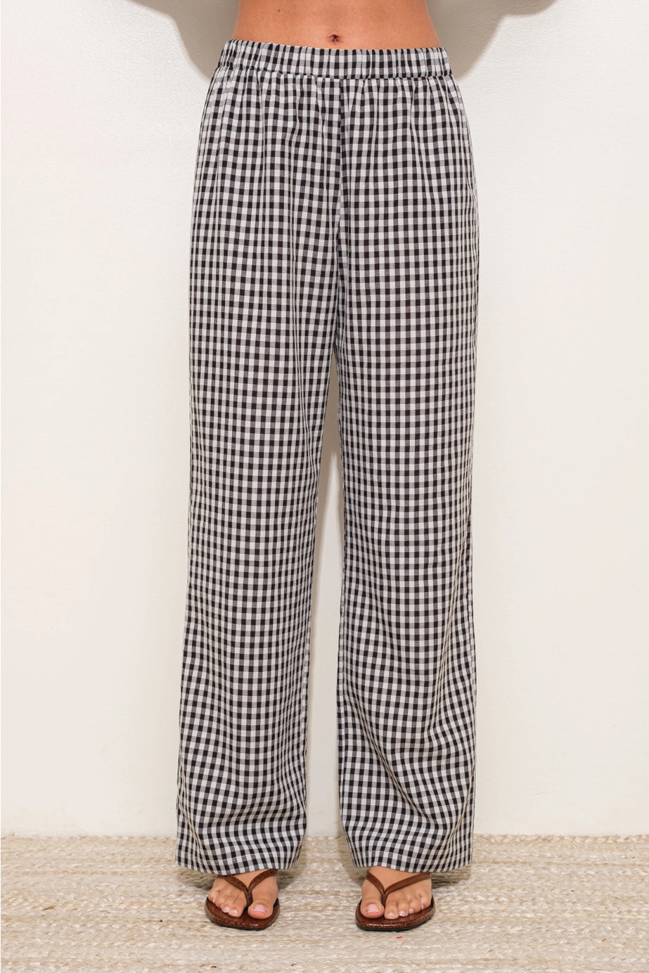 Gingham Relaxed Pants